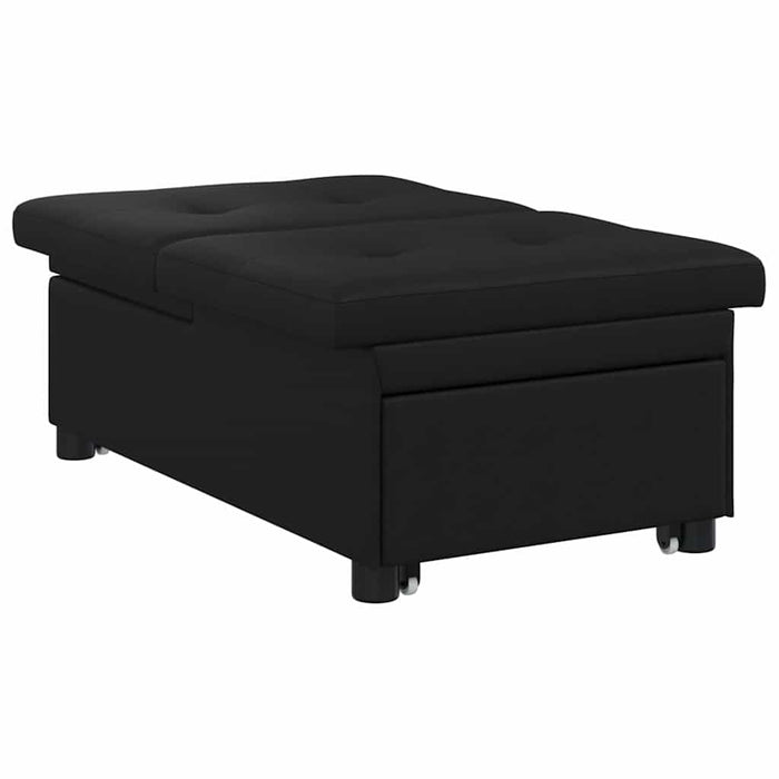 Pat canapea cu pernă Negru 67 x 194 x 82 cm placaj - WALTI WALTI