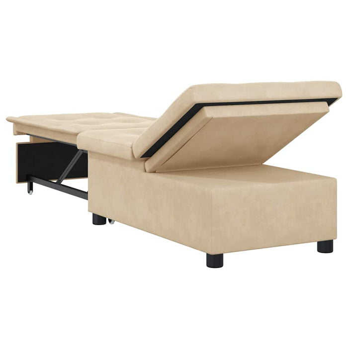 Pat canapea Crem 67 x 194 x 82 cm Material din microfibră - WALTI WALTI