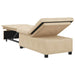 Pat canapea Crem 67 x 194 x 82 cm Material din microfibră - WALTI WALTI