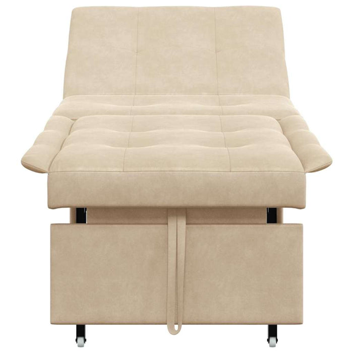 Pat canapea Crem 67 x 194 x 82 cm Material din microfibră - WALTI WALTI