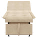 Pat canapea Crem 67 x 194 x 82 cm Material din microfibră - WALTI WALTI