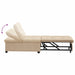 Pat canapea Crem 67 x 194 x 82 cm Material din microfibră - WALTI WALTI