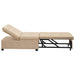 Pat canapea Crem 67 x 194 x 82 cm Material din microfibră - WALTI WALTI