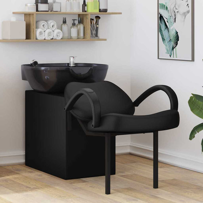 Scaun pentru șampon Manual Negru 63 x 141 x 92 cm PVC - WALTI WALTI