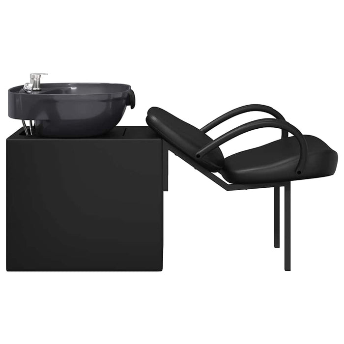 Scaun pentru șampon Manual Negru 63 x 141 x 92 cm PVC - WALTI WALTI