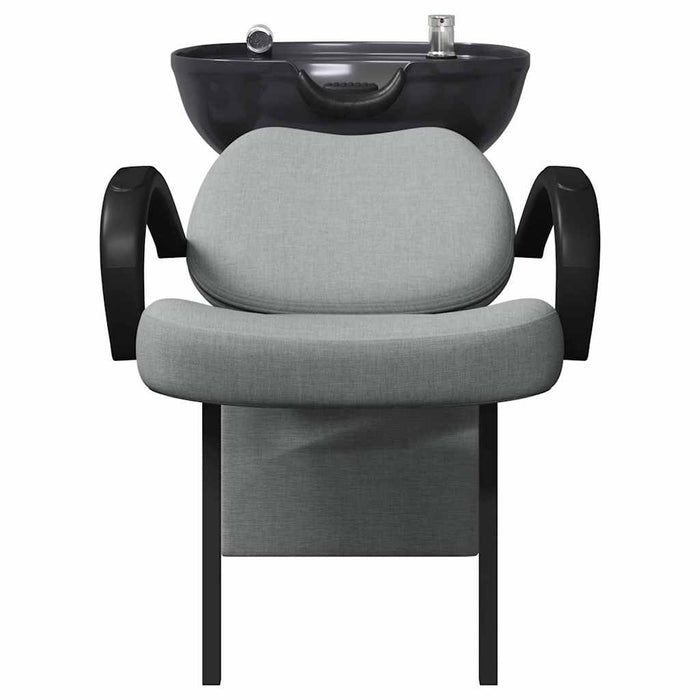 Scaun pentru șampon Gri deschis și negru 136 x 60 x 92 cm WALTI