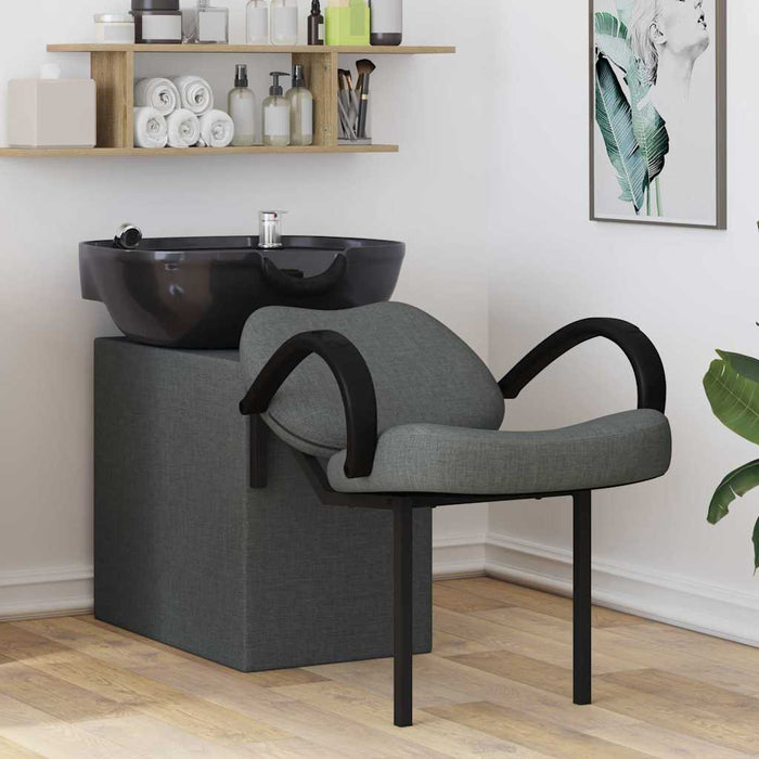 Scaun pentru șampon Manual Gri Închis și Negru 63 x 141 x 92 cm - WALTI WALTI