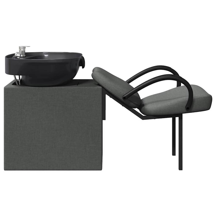 Scaun pentru șampon Manual Gri Închis și Negru 63 x 141 x 92 cm - WALTI WALTI