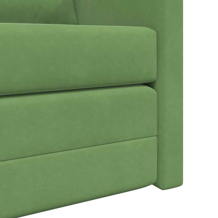 Pat canapea Verde deschis 204 x 122 x 60 cm Catifea - WALTI WALTI