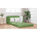 Pat canapea Verde deschis 204 x 122 x 60 cm Catifea - WALTI WALTI