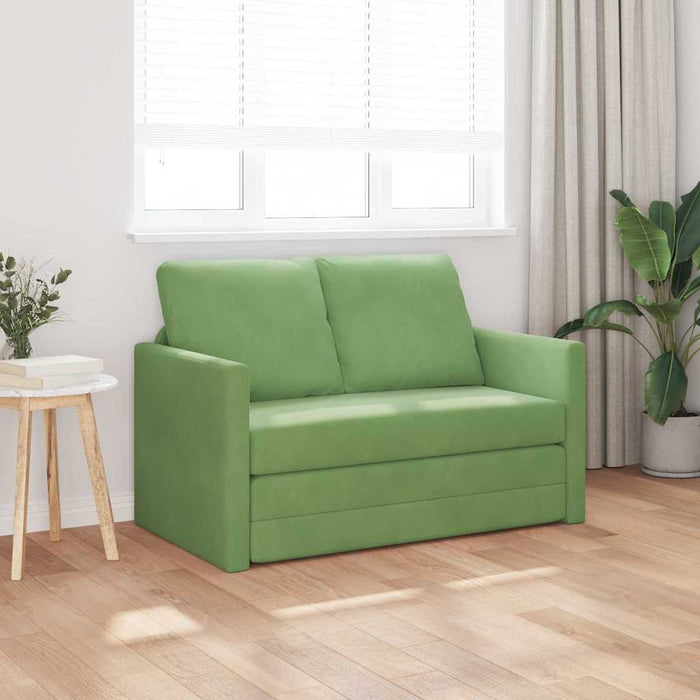 Pat canapea Verde deschis 204 x 122 x 60 cm Catifea - WALTI WALTI