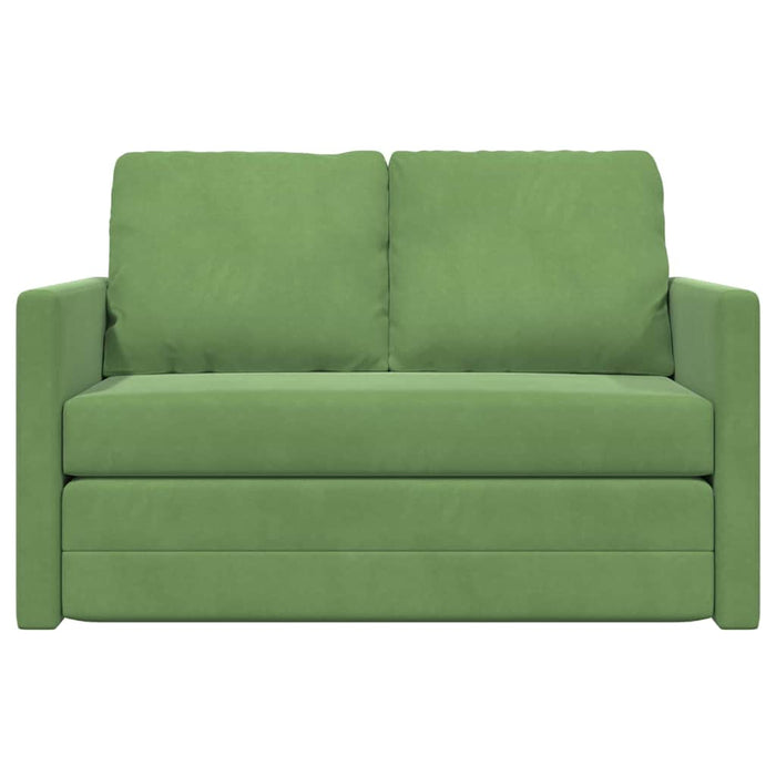 Pat canapea Verde deschis 204 x 122 x 60 cm Catifea - WALTI WALTI