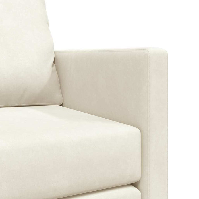 Pat canapea Crem 204 x 122 x 60 cm Catifea - WALTI WALTI