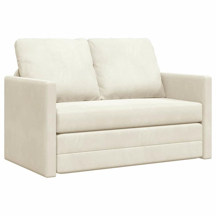 Pat canapea Crem 204 x 122 x 60 cm Catifea - WALTI WALTI