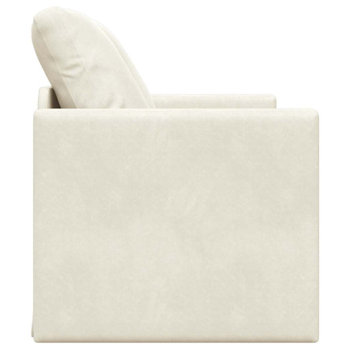 Pat canapea Crem 204 x 122 x 60 cm Catifea - WALTI WALTI