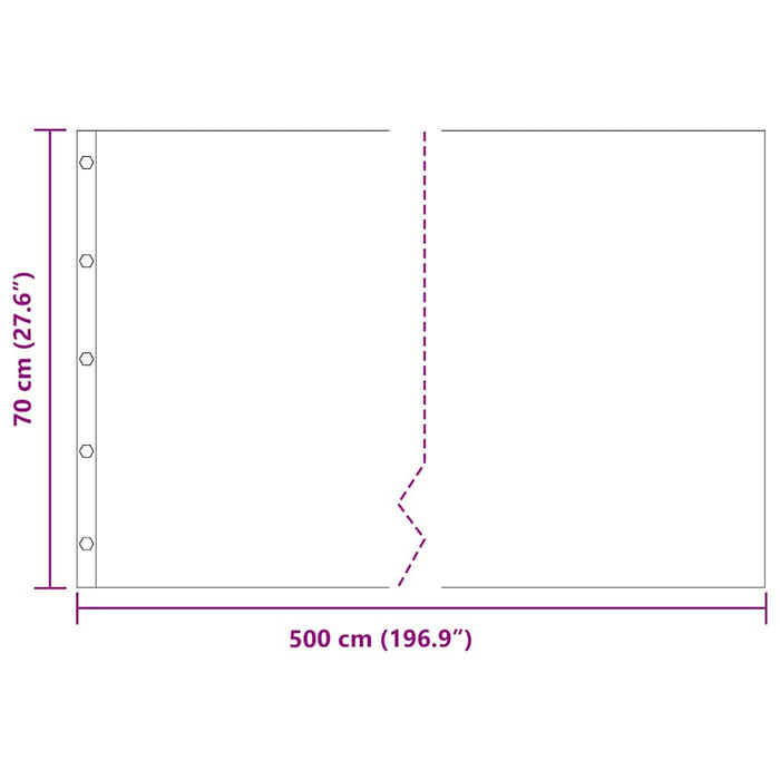Barieră pentru rădăcini Negru 0,7 x 5 m Polietilenă - WALTI WALTI