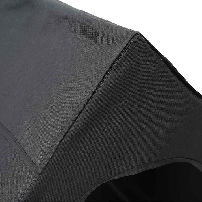 Casă pentru câini Negru 90 x 65 x 85 cm Țesătură Oxford și Oțel - WALTI WALTI