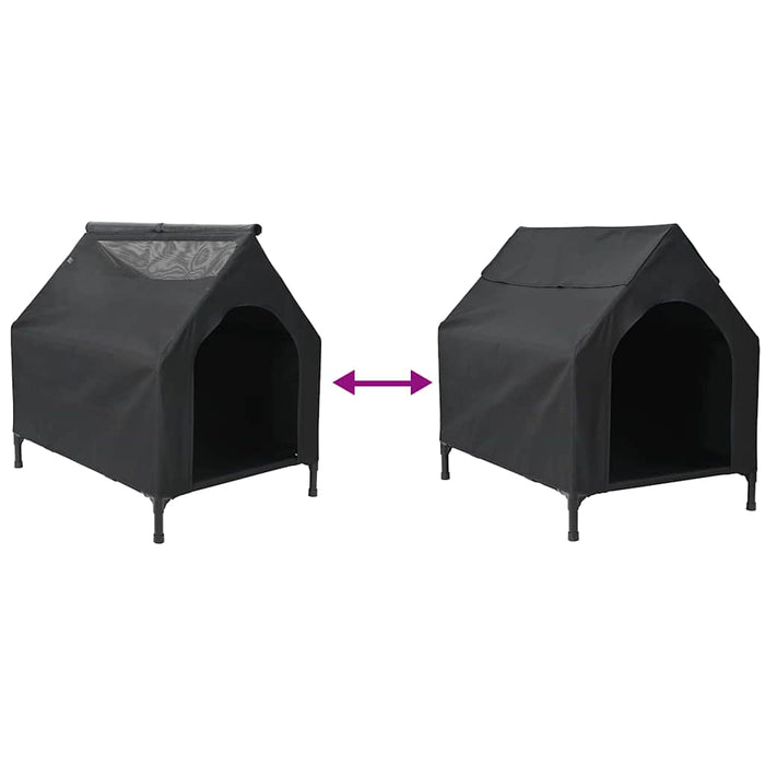 Casă pentru câini Negru 110 x 75 x 107.5 cm - WALTI WALTI