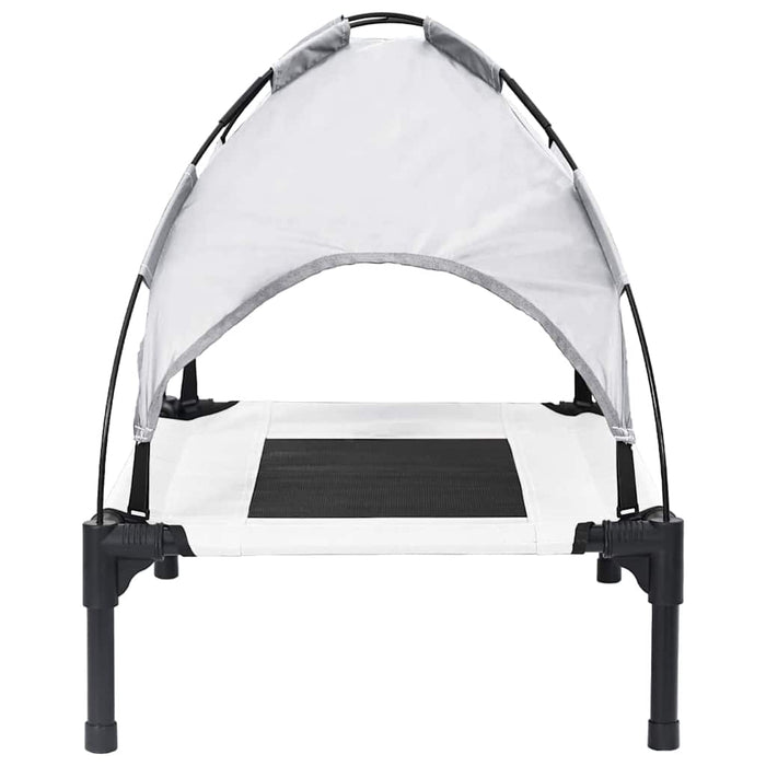 Pat pentru câini Manual Gri argintie 76 x 62 x 70,5 cm Oțel - WALTI WALTI