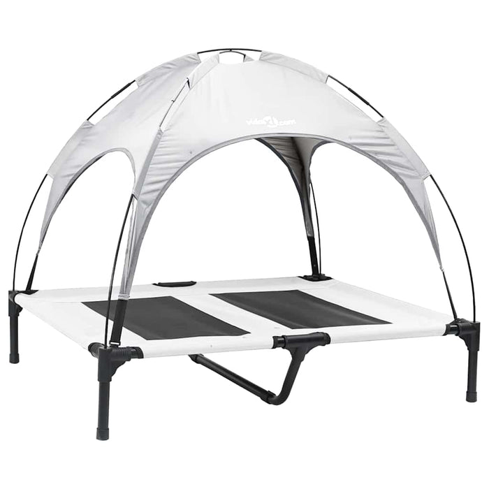 Pat pentru câini Manual Gri argintie 92 x 77 x 82,5 cm Oțel - WALTI WALTI