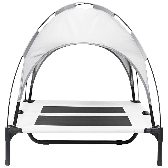Pat pentru câini Manual Gri argintie 92 x 77 x 82,5 cm Oțel - WALTI WALTI