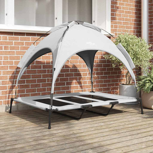 Pat pentru câini Manual Gri argintie 122 x 93 x 106,5 cm Oțel - WALTI WALTI