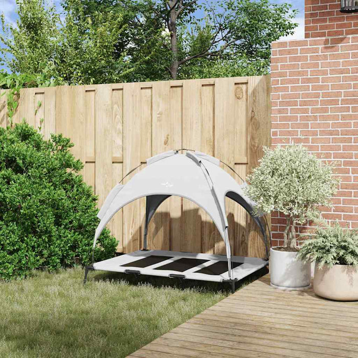 Pat pentru câini Manual Gri argintie 122 x 93 x 106,5 cm Oțel - WALTI WALTI