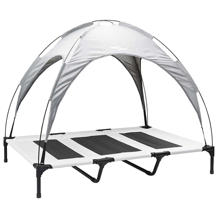 Pat pentru câini Manual Gri argintie 122 x 93 x 106,5 cm Oțel - WALTI WALTI