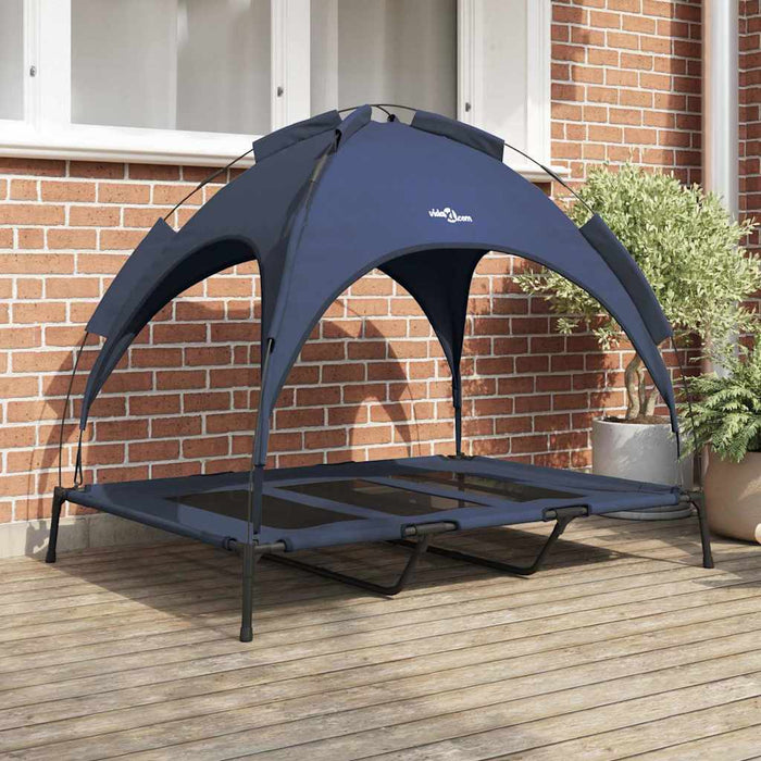 Pat pentru câini Manual Albastru marin 122 x 93 x 106,5 cm Oțel - WALTI WALTI