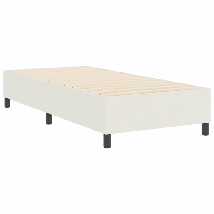 Cadru de pat platformă Crem 80 x 200 cm țesătură - WALTI WALTI
