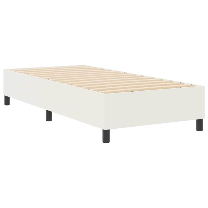 Cadru de pat platformă Crem 90 x 190 cm țesătură - WALTI WALTI