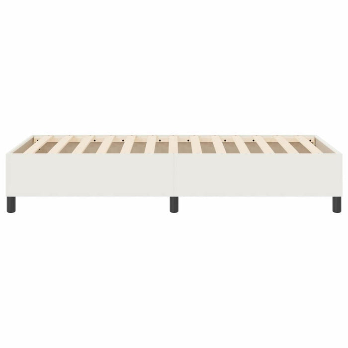 Cadru de pat platformă Crem 90 x 190 cm țesătură - WALTI WALTI