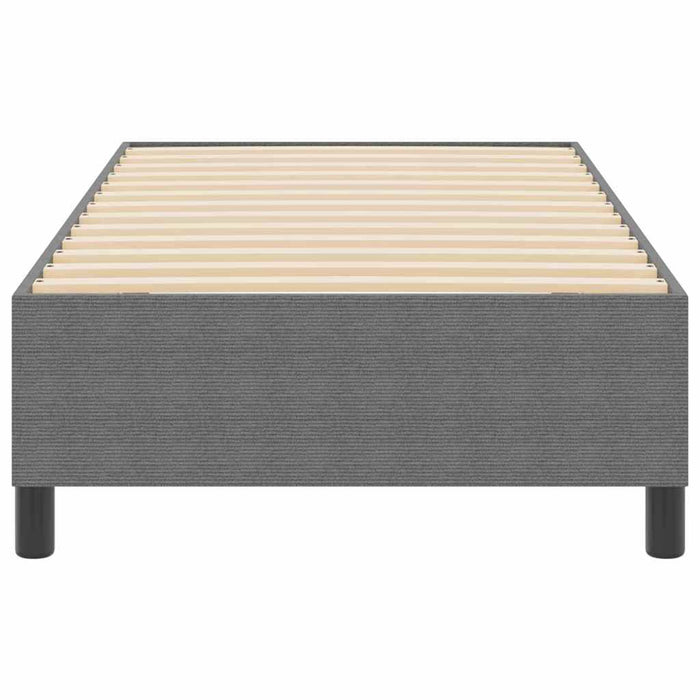 Pat cu arcuri Gri deschis 100 x 200 cm Țesătură de catifea - WALTI WALTI