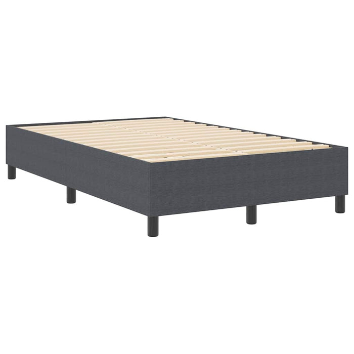 Pat cu arcuri Gri închis 120 x 190 cm Țesătură de catifea - WALTI WALTI
