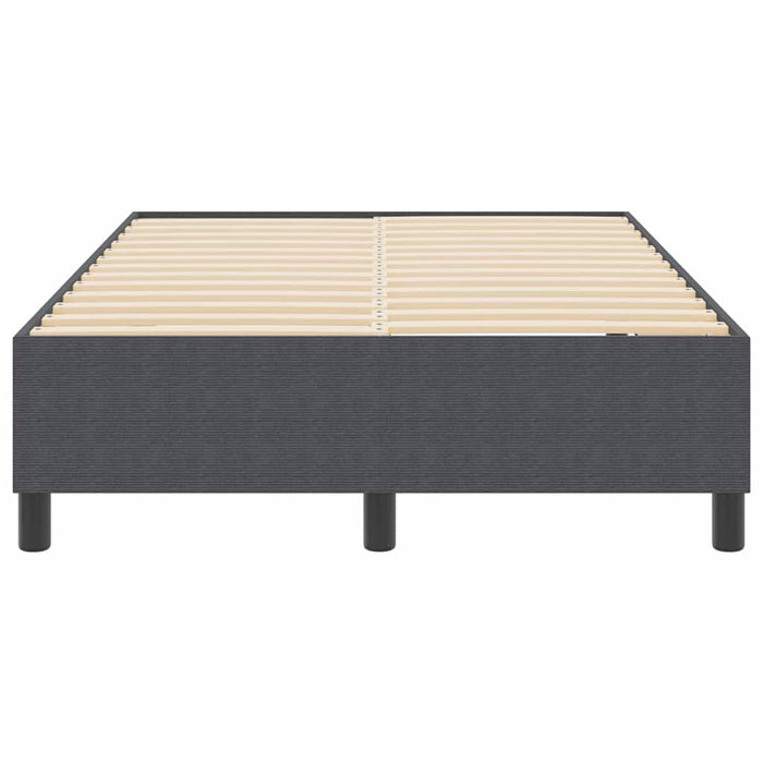 Pat cu arcuri Gri închis 120 x 190 cm Țesătură de catifea - WALTI WALTI