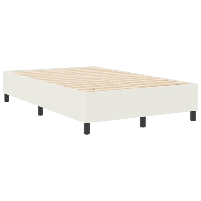 Cadru de pat platformă Crem 120 x 200 cm Țesătură din corduroy WALTI
