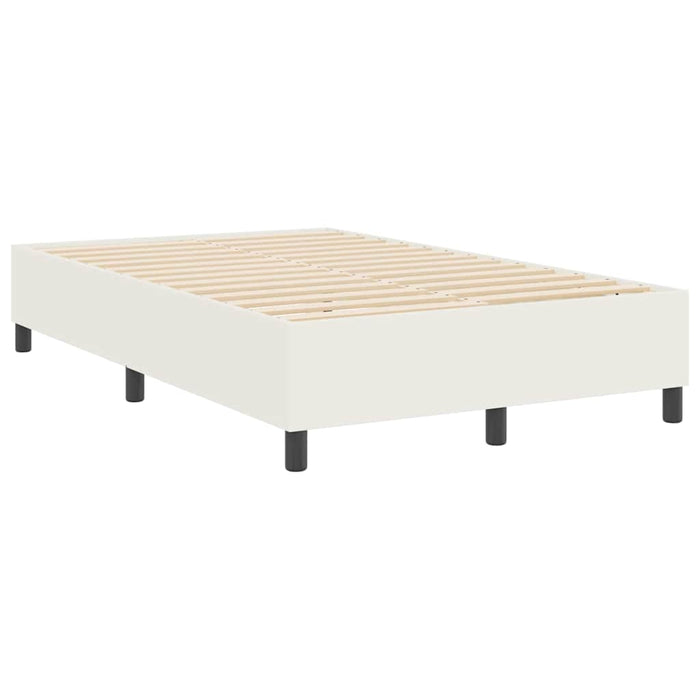 Cadru de pat platformă Crem 120 x 200 cm Țesătură din corduroy WALTI