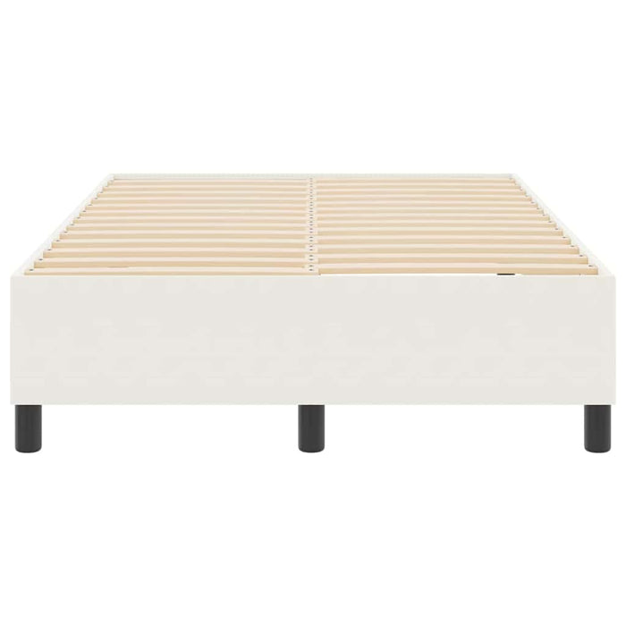 Cadru de pat platformă Crem 120 x 200 cm Țesătură din corduroy WALTI