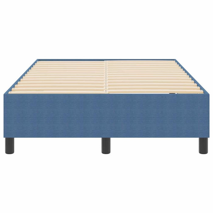 Pat cu arcuri albastru 120 x 200 cm Țesătură de catifea - WALTI WALTI