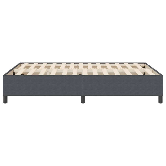 Pat cu arcuri Gri închis 140 x 190 cm Țesătură de catifea - WALTI WALTI