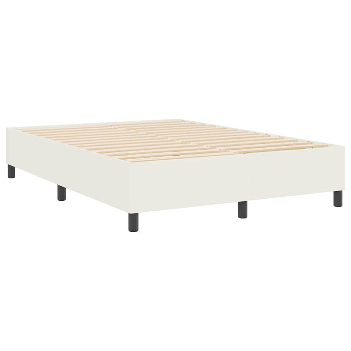 Cadru de pat platformă Crem 140 x 190 cm țesătură - WALTI WALTI