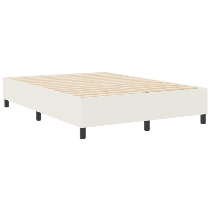 Cadru de pat platformă Crem 140 x 200 cm Țesătură din corduroy - WALTI WALTI