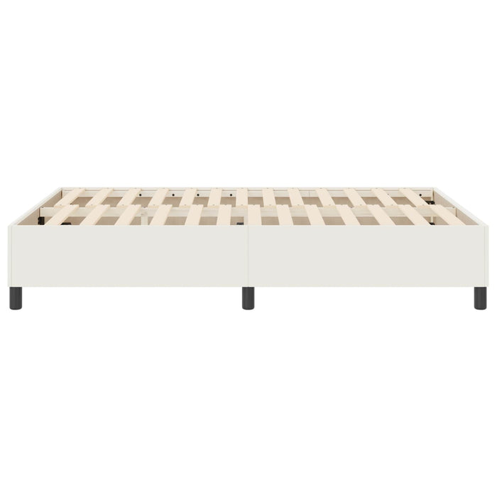 Cadru de pat platformă Crem 140 x 200 cm Țesătură din corduroy - WALTI WALTI