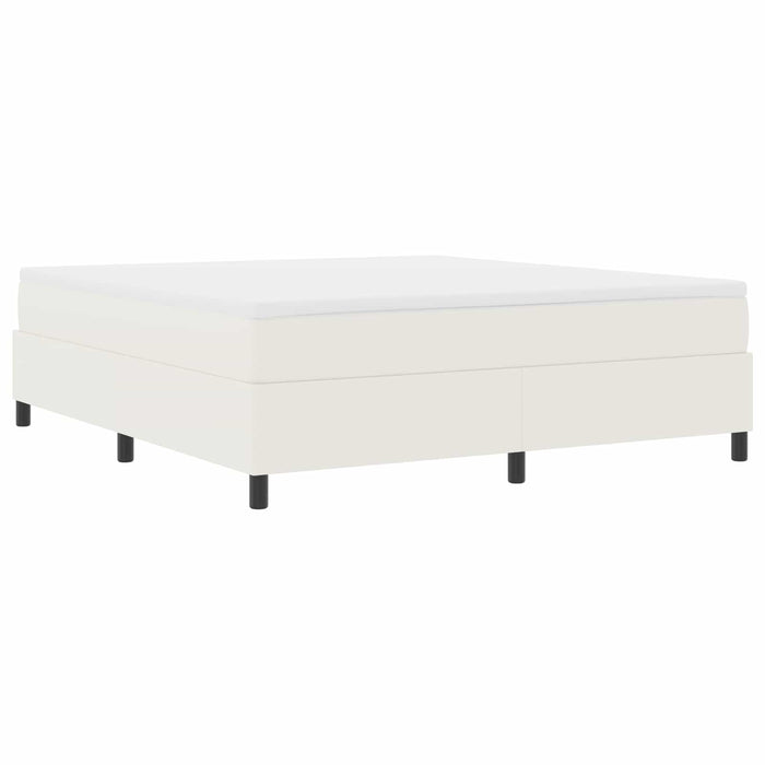 Cadru de pat platformă Crem 180 x 200 cm Țesătură din corduroy WALTI