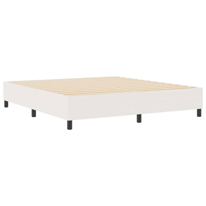 Cadru de pat platformă Crem 180 x 200 cm Țesătură din corduroy WALTI