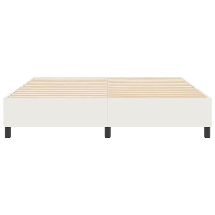 Cadru de pat platformă Crem 180 x 200 cm Țesătură din corduroy WALTI
