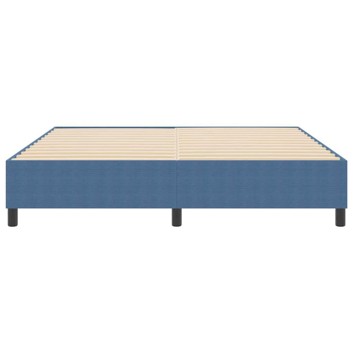 Pat cu arcuri albastru 180 x 200 cm Țesătură de catifea - WALTI WALTI