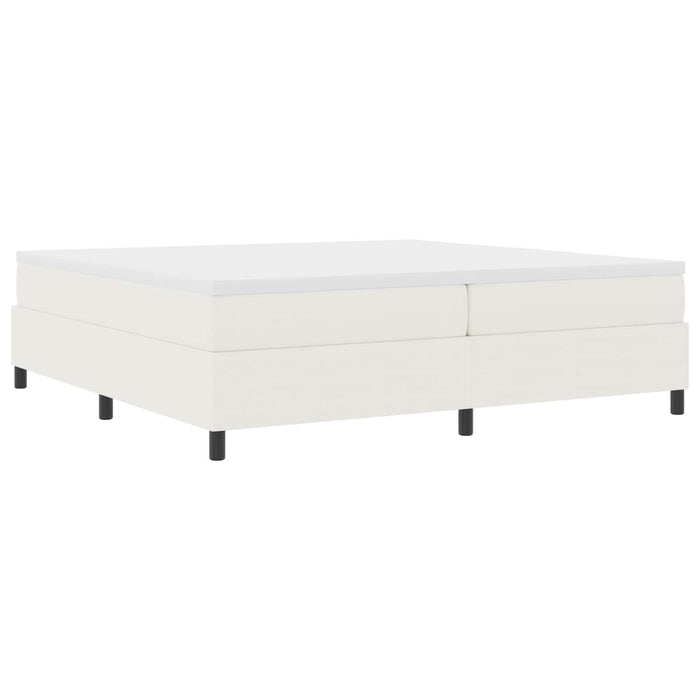 Cadru de pat platformă Crem 200 x 200 cm țesătură - WALTI WALTI