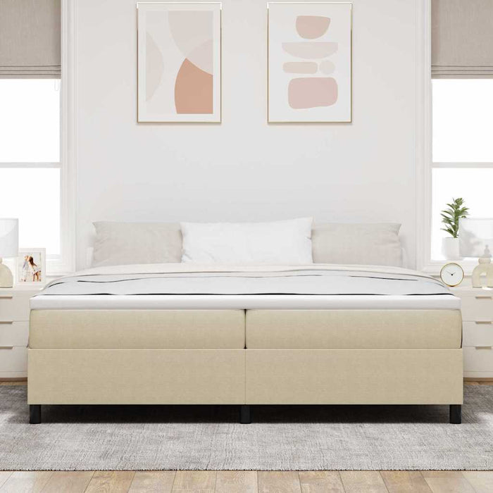 Pat cu arcuri Gri Verde 200 x 200 cm Țesătură de catifea - WALTI WALTI