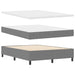 Pat cu arcuri Gri deschis, Alb 203 x 140 x 60 cm - WALTI WALTI